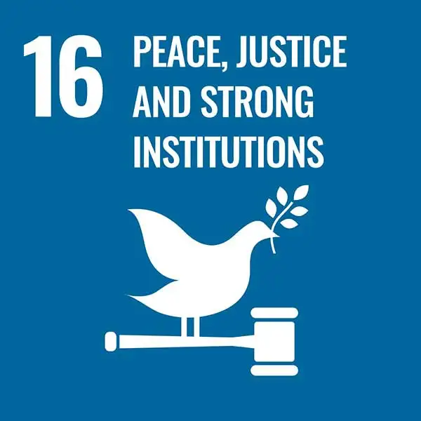 Goal 16: Peace, justice and strong institutions Goal 16: Peace, justice and strong institutions